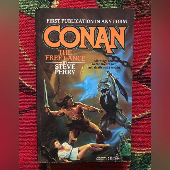 🖤5/$ 20- Conan the Freelance by Steve Perry TOR Trade Paperback 1st edition 1990 - Picture 1 of 4